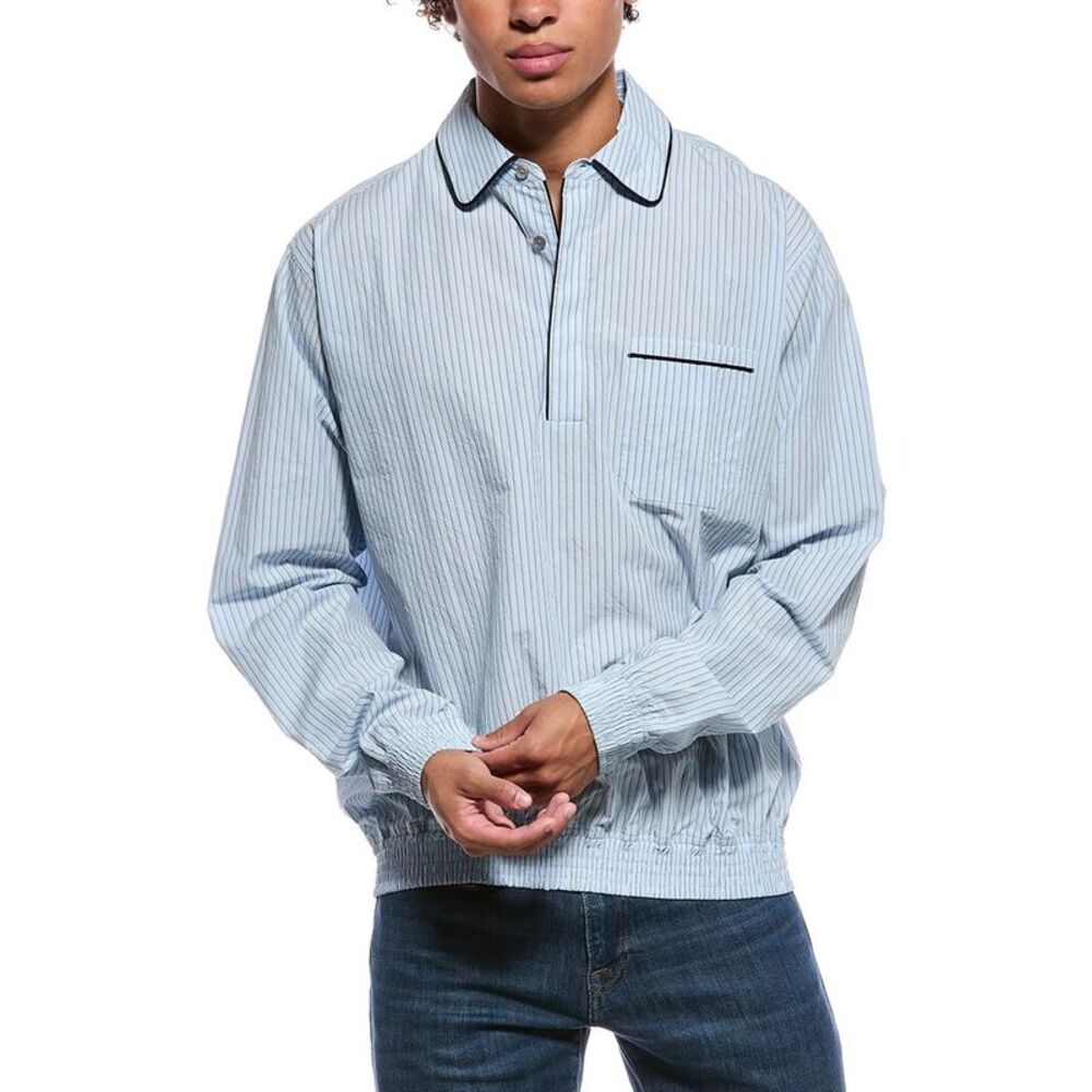Orlebar Brown Mens Lakewood Shirt, Blue